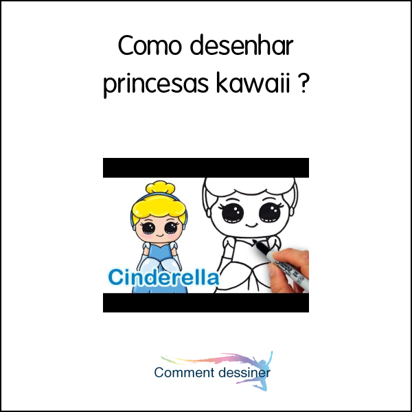 Como desenhar princesas kawaii